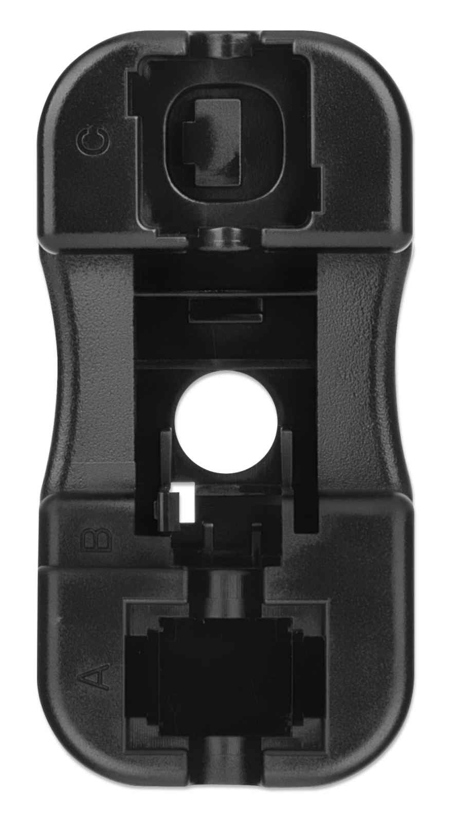 Intellinet Jack Keystone Cat6a FastPunch módulos de conectores de red Plano Azul IDC RJ-45