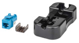 Intellinet Jack Keystone Cat6a FastPunch módulos de conectores de red Plano Azul IDC RJ-45