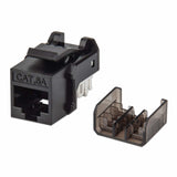 Intellinet Jack Keystone Cat6a FastPunch módulos de conectores de red Plano Negro IDC RJ-45