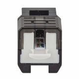 Intellinet Jack Keystone Cat6a FastPunch módulos de conectores de red Plano Negro IDC RJ-45