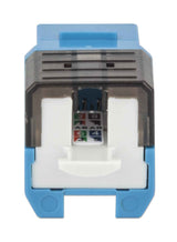 Intellinet Jack Keystone Cat6a FastPunch módulos de conectores de red Plano Azul IDC RJ-45
