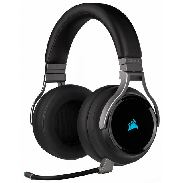 Corsair Virtuoso RGB Wireless Auriculares Inalámbrico y alámbrico Diadema Juego MicroUSB Carbono, 20 - 40000 Hz