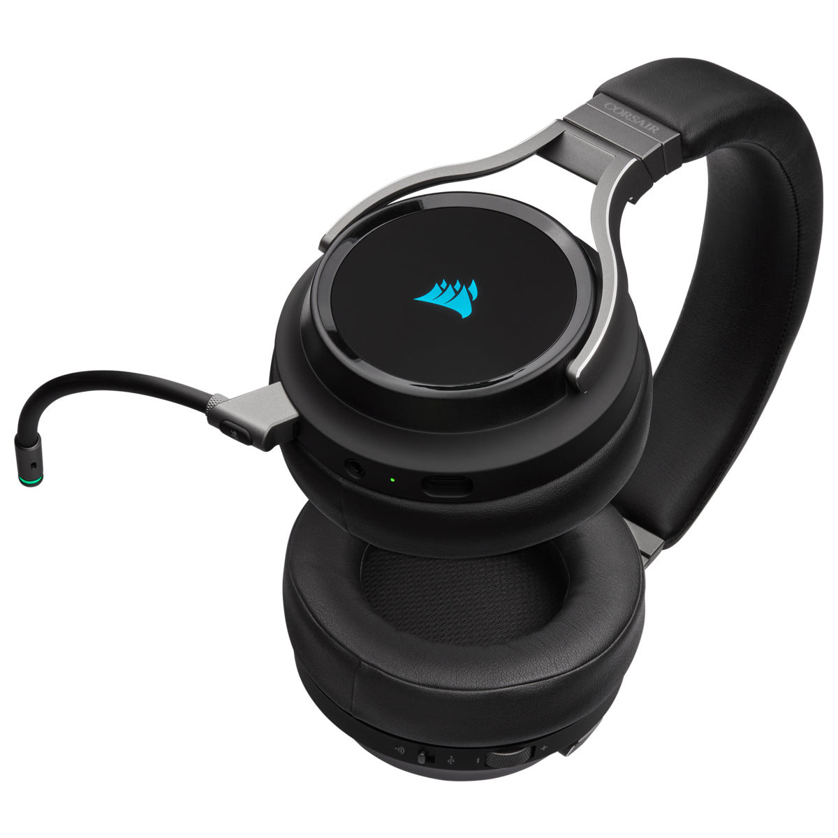 Corsair Virtuoso RGB Wireless Auriculares Inalámbrico y alámbrico Diadema Juego MicroUSB Carbono