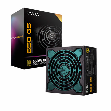 EVGA SUPERNOVA 650 G5 unidad de fuente de alimentación 650 W 20+4 pin ATX ATX Negro, 100 - 240 V, 120 W, 649.2 W
