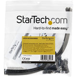 StarTech.com Cables de Seguridad de Doble Lazo - Paquete de 20 - de Acero - Ajustable Organizadores de cables Cable con