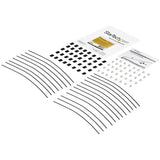 StarTech.com Cables de Seguridad de Doble Lazo - Paquete de 20 - de Acero - Ajustable Organizadores de cables Cable con