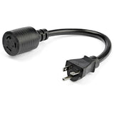 StarTech.com PAC520PLR1 Cables de transmisión Negro Macho 125 V