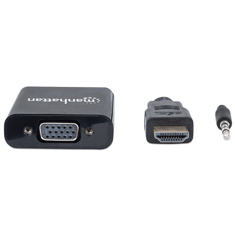 Convertidor de Video Manhattan HDMI a SVGA con Audio, 1080p, 3.5mm, 1920x1080