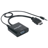 Convertidor de Video Manhattan HDMI a SVGA con Audio, 1080p, 3.5mm, 1920x1080