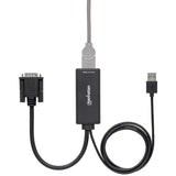 Convertidor Manhattan Video VGA a HDMI con Audio USB, Resolución 1080p, 152426