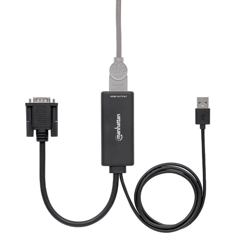 Convertidor Manhattan Video VGA a HDMI con Audio USB, Resolución 1080p, 152426