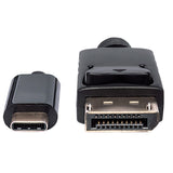CABLE USB-C MANHATTAN V3.1 A DISPLAYPORT M 2.0M 4K 152464, 10Gbps, 2 Metros, Conectores Dorados