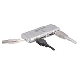 Concentrador USB Manhattan V2.0 4 Puertos Mini sin Fuente 160599