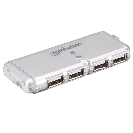 Concentrador USB Manhattan V2.0 4 Puertos Mini sin Fuente 160599