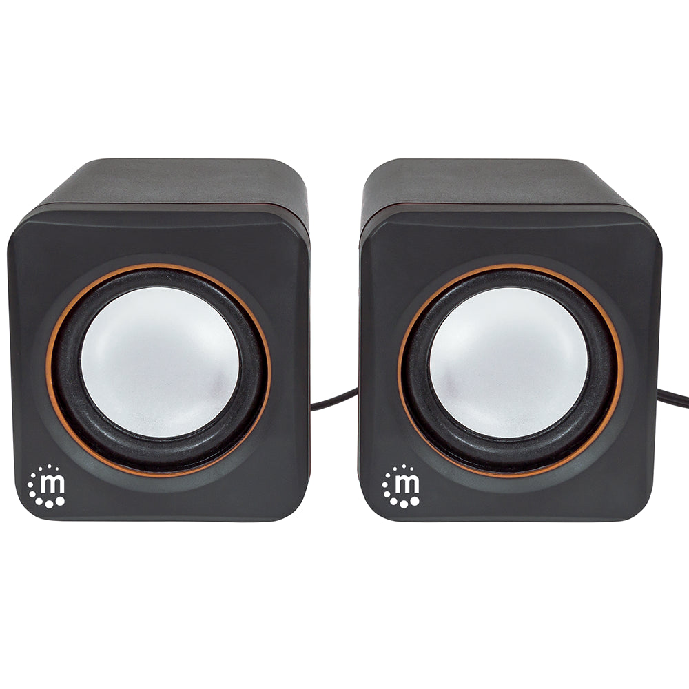 Bocinas Manhattan Serie 2600 USB 2.0 2 Altavoces Cubo Plug 3.5mm 161435