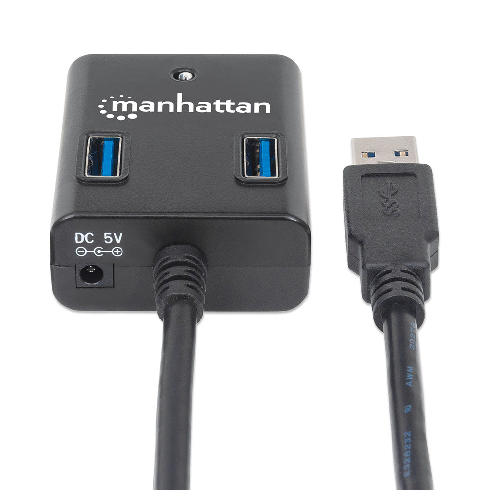 HUB USB V3.0 MANHATTAN 4 PTOS 5GBPS SUPER VELOCIDAD ALUMINIO 162296