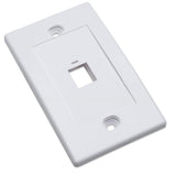 Tapa para Caja 1 Perforación Montaje al Ras Intellinet Blanco 163286, 1U, 19 Pulgadas, Acero
