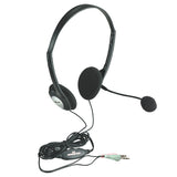 Diadema Manhattan con Micrófono Estándar, Cable 1.5m, Conector 3.5mm, Control de Volumen