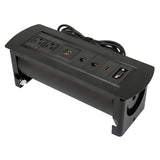 Caja Manhattan para Mesa, AC2, USB2, RED2, HDMI1, VGA1, 164856, 10x5x3"