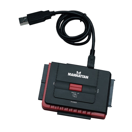 Convertidor Manhattan USB 2.0 a HDD IDE40/SATA OTB, 179195, Plug and Play