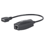 CABLE USB MANHATTAN EXTENSION ACTIVA 60M RJ45 179300, 480Mbps, Blindaje, Plug and Play