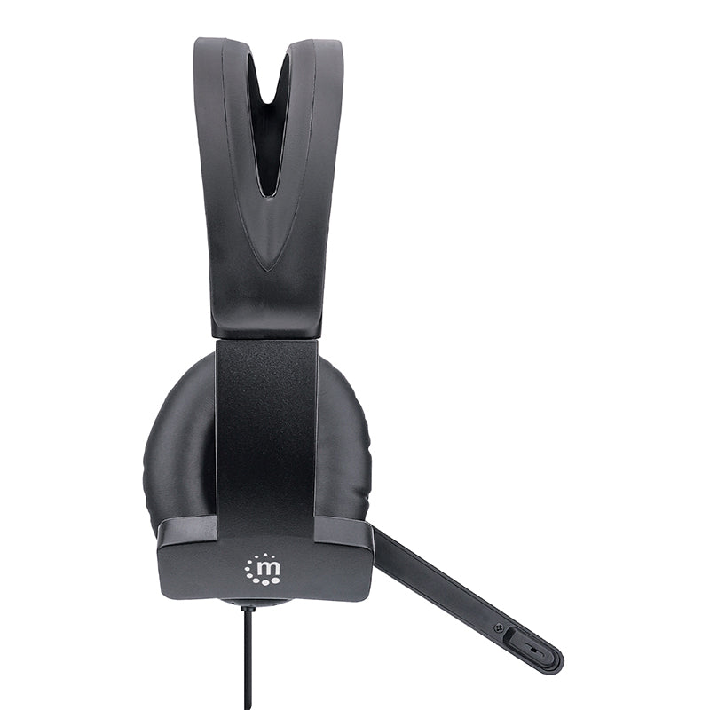 AURICULAR MANHATTAN USB MONOAURAL CON CONTROL DE VOLUMEN Y MICROFONO 179874