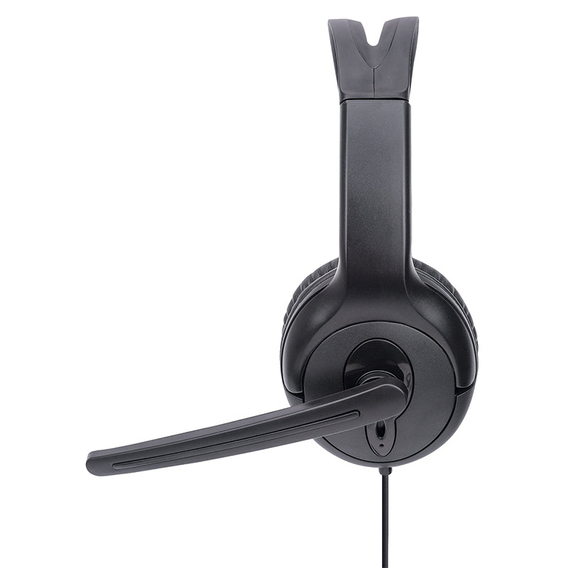 AURICULAR MANHATTAN USB MONOAURAL CON CONTROL DE VOLUMEN Y MICROFONO 179874