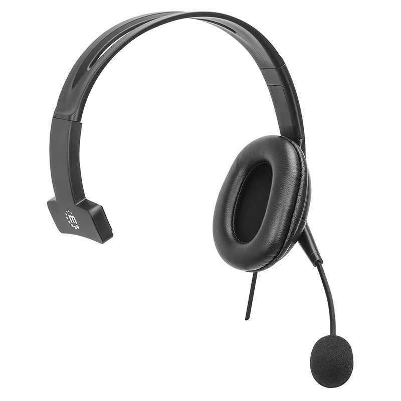 Auriculares con Micrófono USB, Diadema Ajustable, Cable 1.8m, Manos Libres
