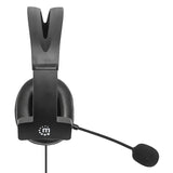 Auriculares con Micrófono USB, Diadema Ajustable, Cable 1.8m, Manos Libres