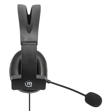 Auriculares con Micrófono USB, Diadema Ajustable, Cable 1.8m, Manos Libres