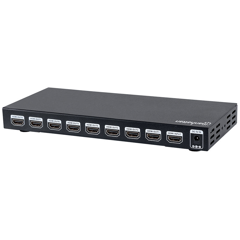 Splitter de Video Manhattan HDMI UHDTV 4K 30Hz 1 Entrada 8 Salidas AC-207560