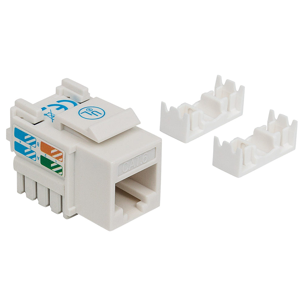 JACK DE IMPACTO UTP CAT6 CALIBE 22-26AWG, BLANCO 210591, ALTA CAPACIDAD de Conexión