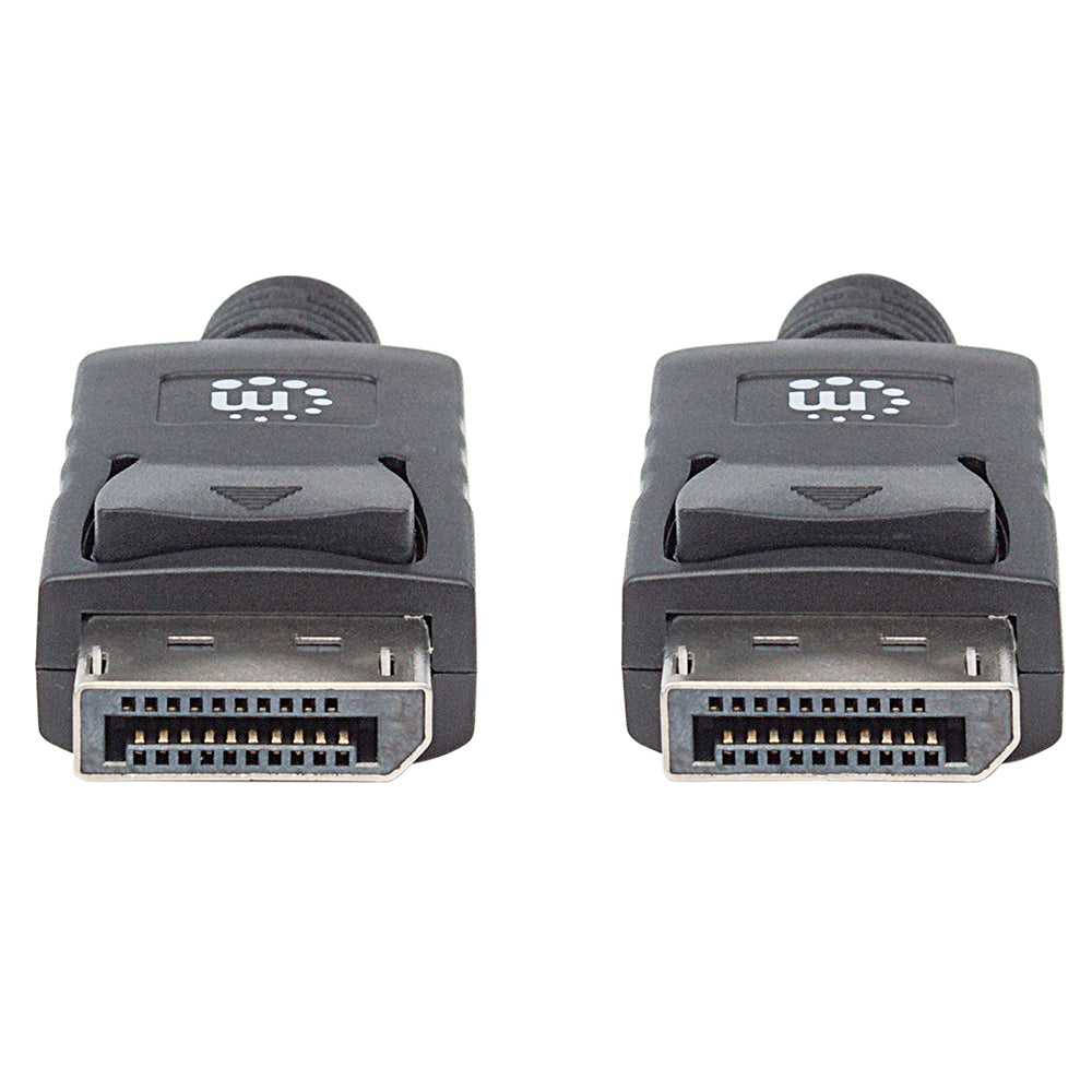 Cable DisplayPort Manhattan Blindado 2M Macho-Macho, 307116, 4K 60Hz, Conectores Dorados