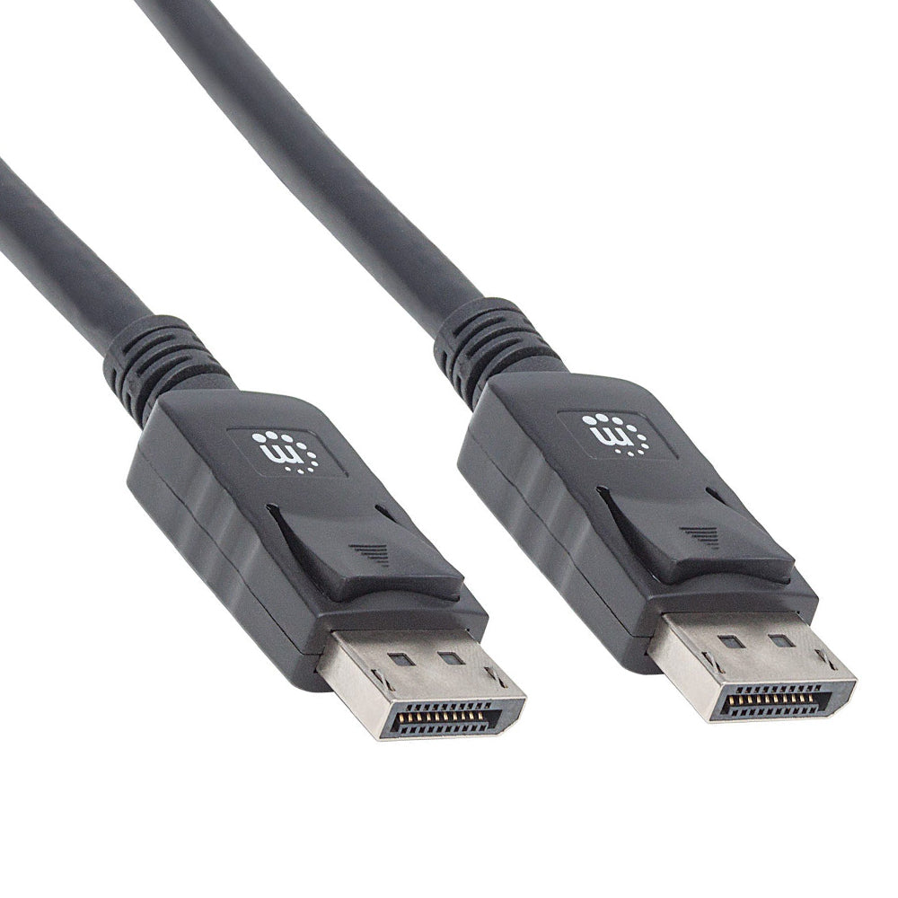 Cable DisplayPort Manhattan Blindado 2M Macho-Macho, 307116, 4K 60Hz, Conectores Dorados