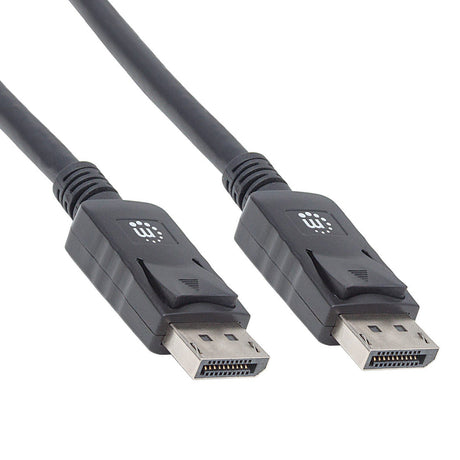 Cable DisplayPort Manhattan Blindado 2M Macho-Macho, 307116, 4K 60Hz, Conectores Dorados