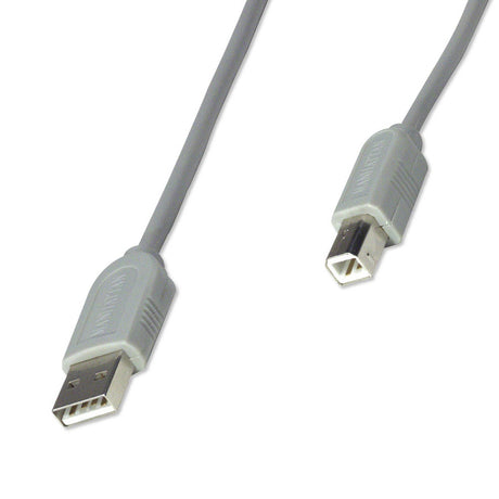 Cable USB V1.1 A-B 3.0M Gris - Manhattan FullOffice.com