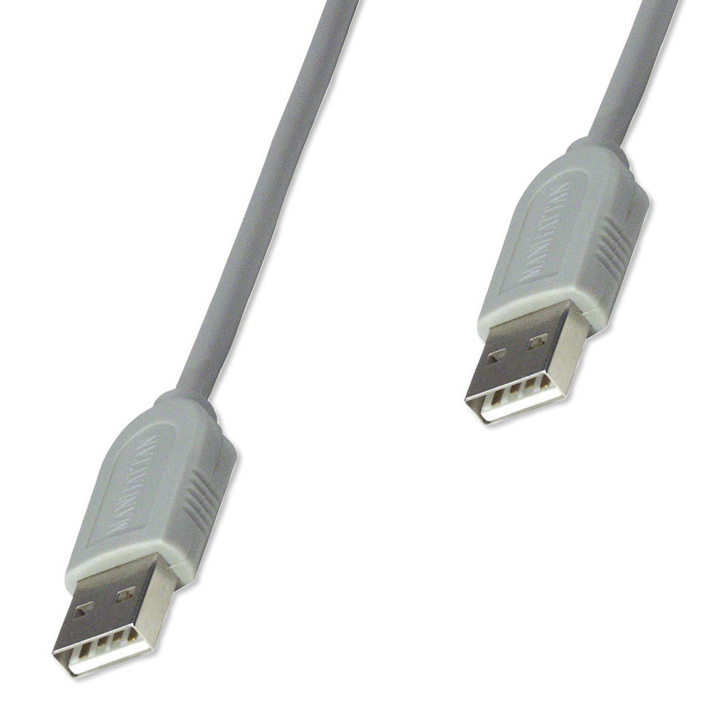 CABLE MANHATTAN USB A-A 1.8M GRIS 317887, Velocidad de Transferencia 480Mbps, Conectores Tipo A, Longitud 1.8 Metros
