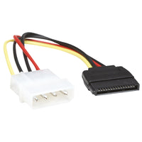 Manhattan Cable de Energía SATA Cable 0,16 m 4-pin Molex 15-pin SATA Macho