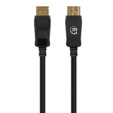 Cable DisplayPort Manhattan V1.4 M-M 3.0m Negro 8K 60Hz 4K 120Hz 353625