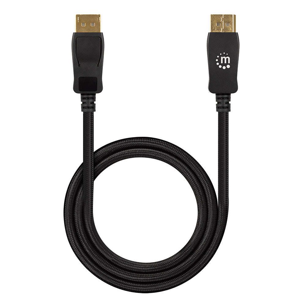 Cable DisplayPort Manhattan V1.4 M-M 3.0m Negro 8K 60Hz 4K 120Hz 353625