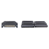 Cable Corriente Manhattan Interno HDD SATA 1M - 2H 354554, 2 Conectores de Alimentación