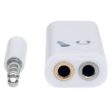 Cable Manhattan Estéreo 3.5mm Macho a 2x3.5mm H, 1 Metro Longitud, Conector Dorado