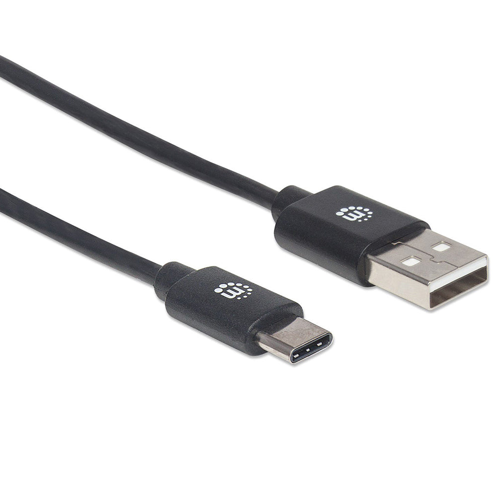 Cable USB C a Tipo A Manhattan M, 2.0, 2m - 354929