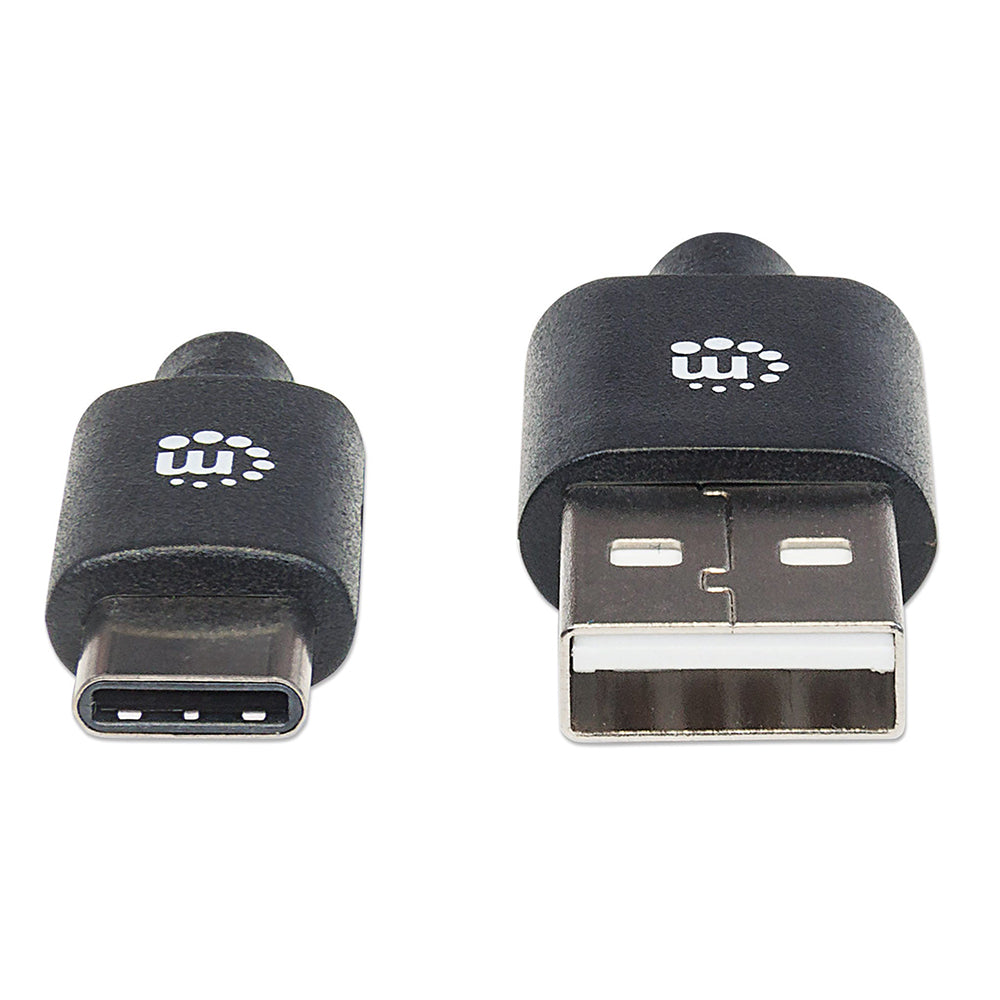 Cable USB C a Tipo A Manhattan M, 2.0, 2m - 354929