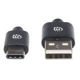Cable USB C a Tipo A Manhattan M, 2.0, 2m - 354929