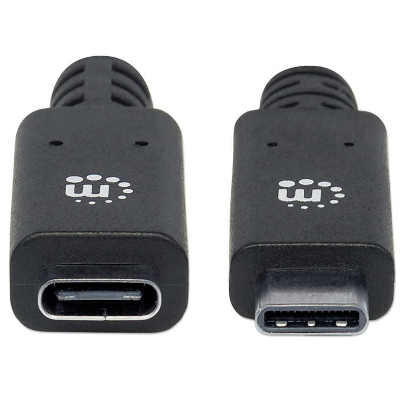Cable USB-C V3.1 50cm Negro 10Gbps 5A Alta Velocidad Datos y Carga