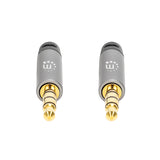 Cable Audio Manhattan Estéreo 3.5mm M-M 1.0m, Conectores Dorados, Blindaje Magnético