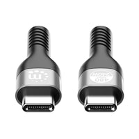 Manhattan Cable USB-C a USB-C de alta velocidad (240 W), 2 m, carga de portátil hasta 240 W, compatible con todos los portátiles (requiere cargador USB-C de 240 W), alcance extra largo, 3 años de garantía Cable USB 2.0 USB C USB C Macho