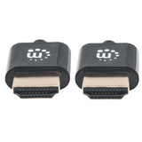 Cable HDMI Manhattan Ultra Delgado 2.0 M-M 1.0m, Blister - 394352