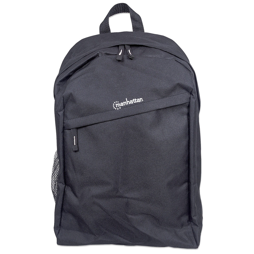 Mochila Manhattan Knappack 15.6 Negra, Compartimento Portátil 15.6", Bolsillos Organizadores, Correas Acolchadas